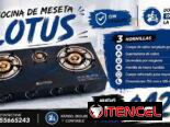 Fogon de Gas de Meseta Milexus de 2 Hornillas Con cristal templado y magneto
