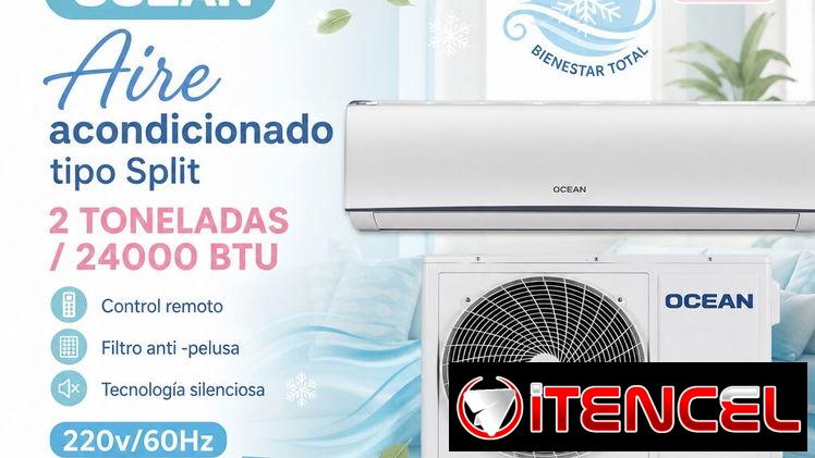 Tienda electrodomésticos: calentadores, split, lavadoras, marca OCEAN
