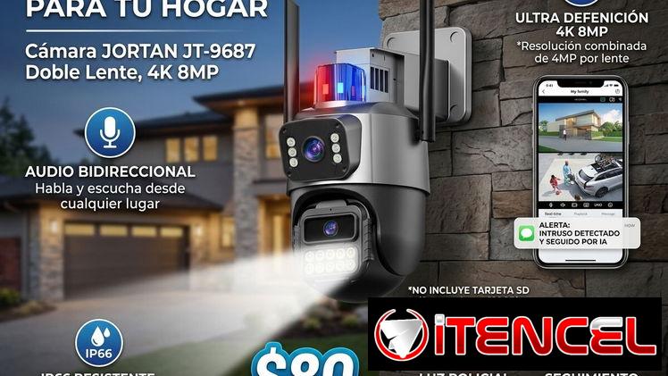 Camara de alta seguridad con visión nocturna y alarma