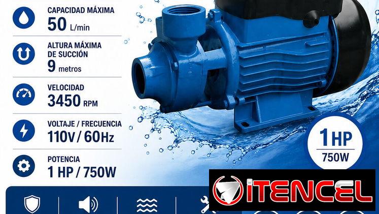 Bomba de agua 1 HP /60 metros