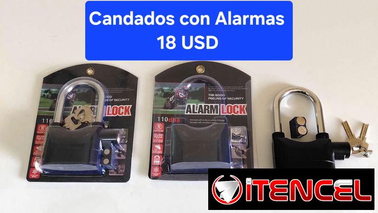 La Habana. 53584876 o 76471065 *Candado con Alarma para Moto, Bicicleta , Portones o Almacenes  De 110 dB , Resistente a