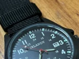 Reloj, elegante para hombre, negro, Pulsera, manilla de nylon