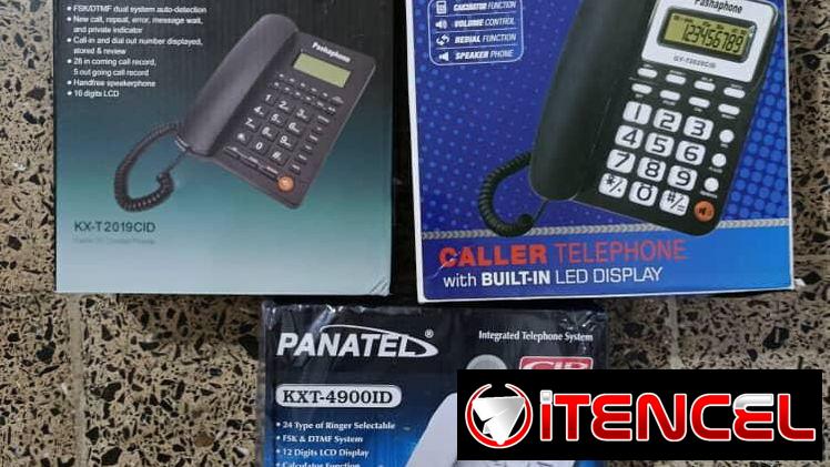 Teléfonos de sobremesa con identificador de llamadas.  Nuevos Disponible: En blanco y en negro  Garantía 1 semana   -ide