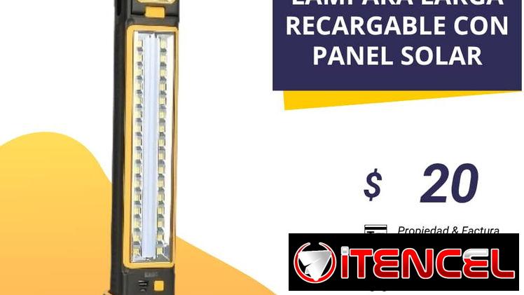 Lámpara Recargable con Panel solar 💥buena duración 💥