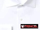 Camisa blanca de vestir semielastizadas