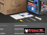 Planta electrica a gasolina de 4000 watt – inverter (silenciosa y potente)