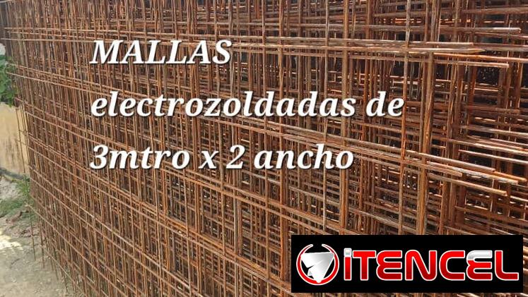 Tubos de hierro, tejas, cerca perle, purles, mallas electrosoldadas y tanque para agua.