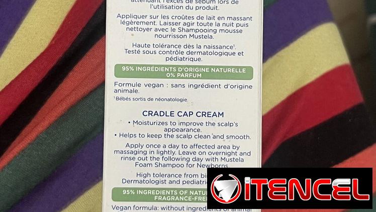 Crema removedora de costra láctea para bebé