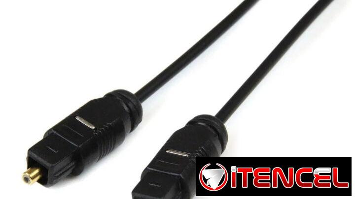 Cable de audio óptico, para barras de sonido, tv y teatro en casa. Nuevos en su estuche. 3 metros