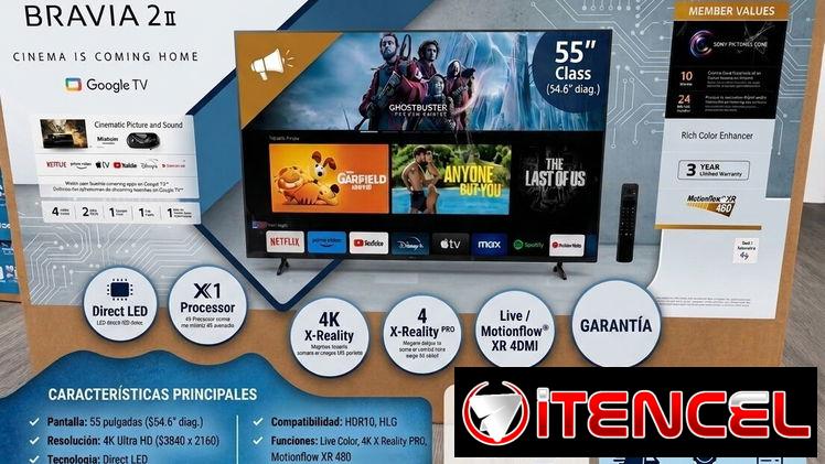 Smart TV SONY BRAVIA 2 Ⅱ  55 pulgadas 4K Google TV Cine en casa, Precio $750 USD Transporte Incluido, Factura y garantía