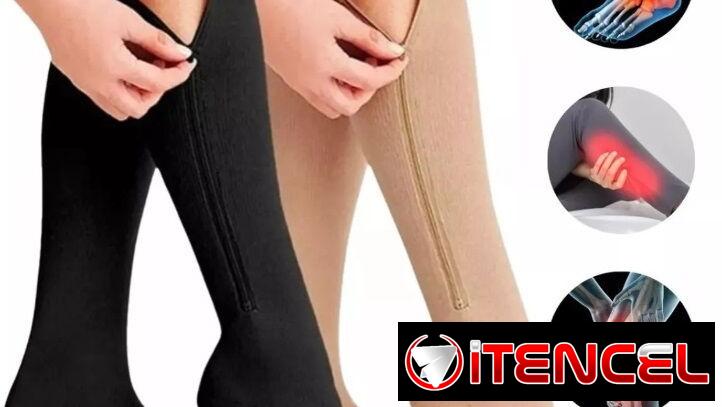 MEDIAS DE COMPRESION CON CIERRE DE ZIPPER