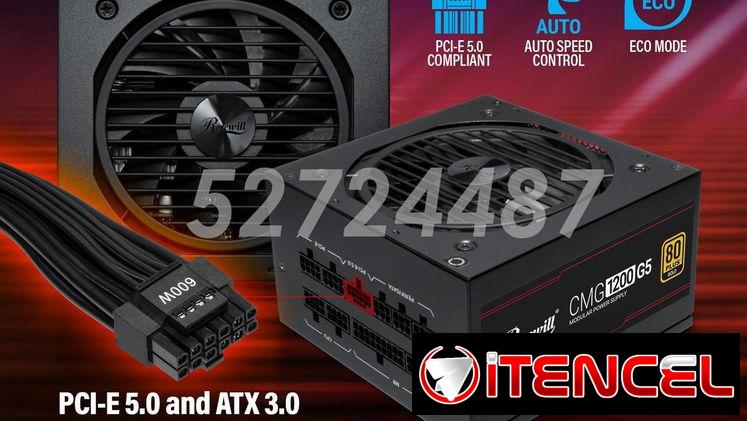 ✅✅52724487 – Fuente ROSEWILL CMG1200 G5, 1200W/100A, 80+ ORO, Full modular✅✅