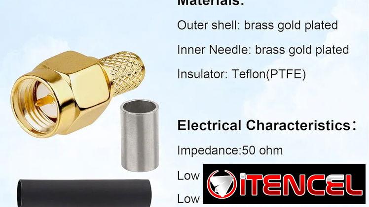 ‎Mejora tu Router 4G con antena externa Adaptador sma Macho a Tipo F punta dorada