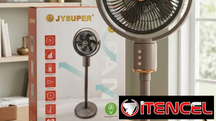 *Ventilador Recargable  JAYSUPER de  12 pulgadas* – 12000 mAh – Se puede ajustar a 3 tamaños  – Precio: 85USD