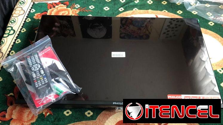 Televisor 32 pulgadas Marca PHILCO Hibrido con Cajita HD interna LED HD Alta Definición HDMI + PC precio $190 USD Transp