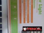 Recargable LÁMPARA SOLAR NUEVA EN CAJA CON PANEL PARA EXTERIORES PARA ILUMINAR PATIOS, ENTRADAS, CALLES PRIVADAS