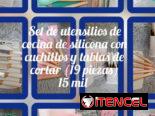 🍳 Vendo Set de Utensilios de Cocina – Juego completo de 5/8/10 piezas – Acero inoxidable, silicona y madera 🥄