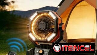 VENTILADOR RECARGABLE,  BATERIA DE 20,000, 4 LUCES LED,4 VELOCIDADES, WSAPP +1 (7862384808)