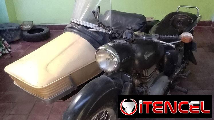 Motocicleta MZ 250-1 de 1966 original con su Sidecar