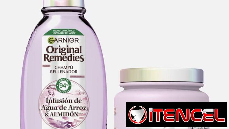 Garnier Infusión de arroz champú y mascarilla para cabello largo y sin luminosidad