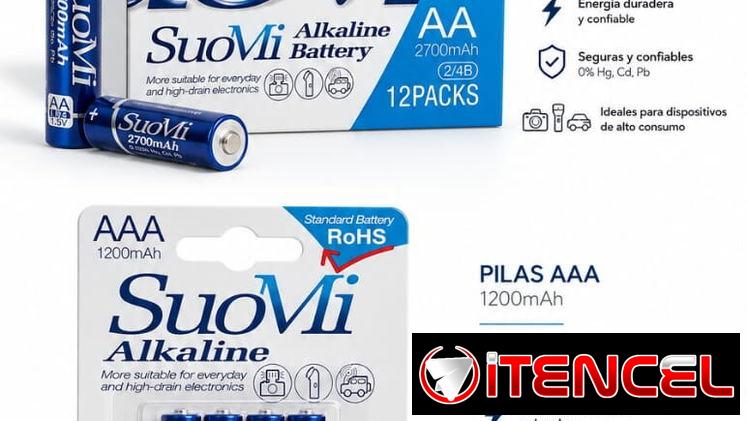 PILAS DOBLE AA Y TRIPLE AAA ALCALINA (DE LAS BUENAS DURADERAS)