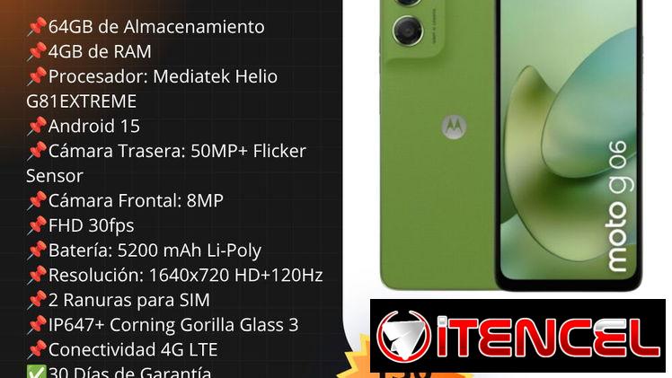 CELULAR MOTOROLA G06 (4GB RAM + 64GB ALMACENAMIENTO)
