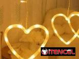 luces led con adornos de corazón  8 modos de iluminación  (Funcionan conectadas directamente a la corriente) en 5500cup