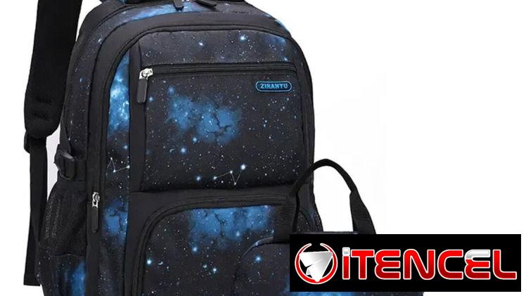 Mochila, cartuchera y merendero