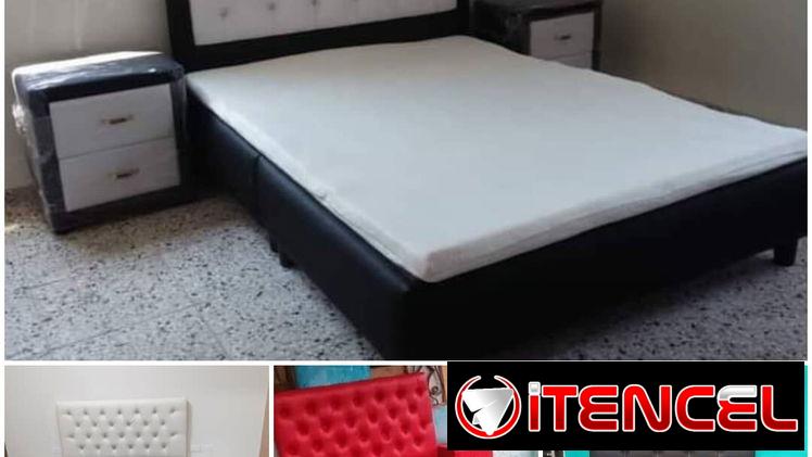 Cama tapizada camera o 3/4, un año de garantía armada y entregada sin costo adicional en toda la Habana.