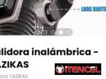Pulidora inalámbrica – TAZIKAS. Incluye 2 discos de corte, cargador y 1 batería 4Ah, llave de ajuste