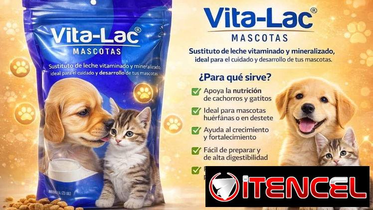 Sustituto de leche para cachorros de perro y gato