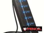 🔌 Hub USB 3.0 – 7 Puertos con Interruptores