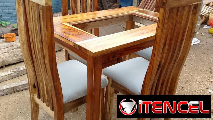 Comedores de madera barnizado
