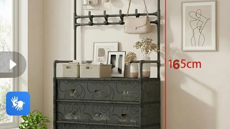 Organizador de zapatos y cartera de 5 pisos