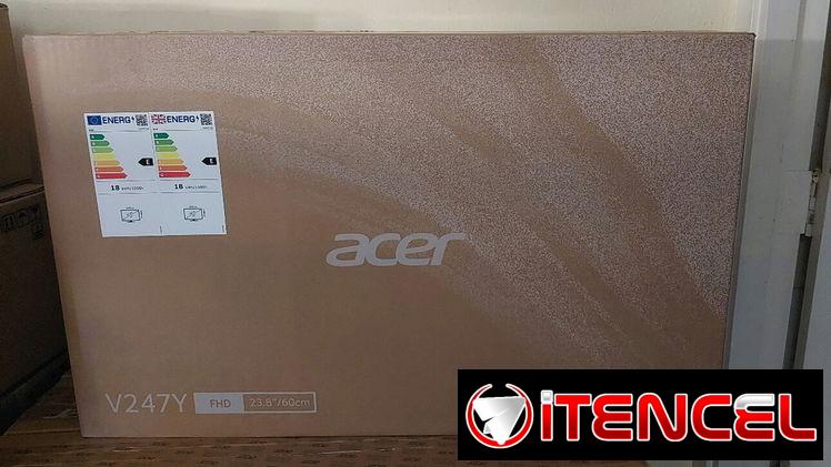 Monitor Acer de 24″, FullHd 1920×1080, IPS, 100hz, Visión Care, HDMI, VGA. Nuevos en caja.