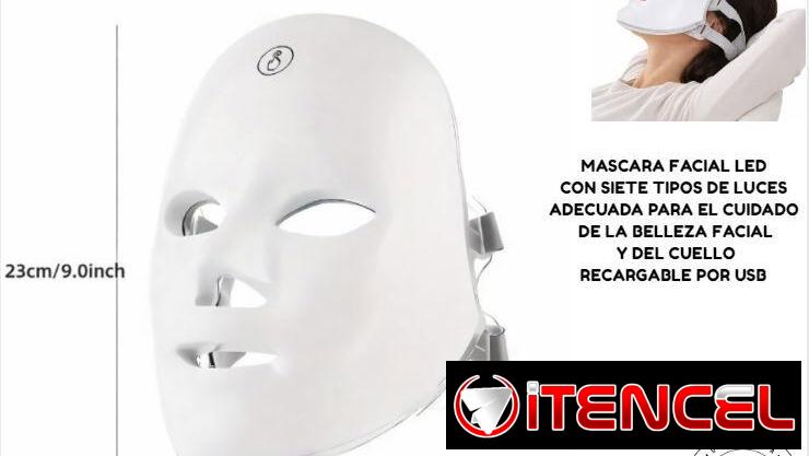 Máscara facial led