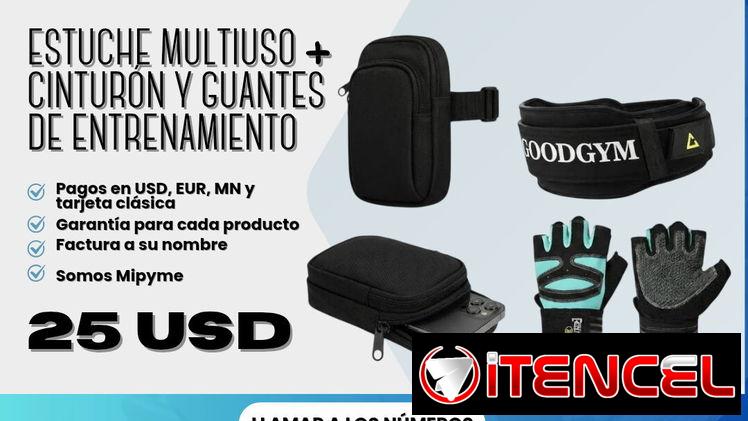 ✅ Estuche multiuso ✅ Faja de entrenamiento ✅ Guantes de entrenamiento  💲 Precio: 25 USD