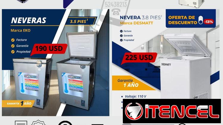 Neveras horizontales y verticales