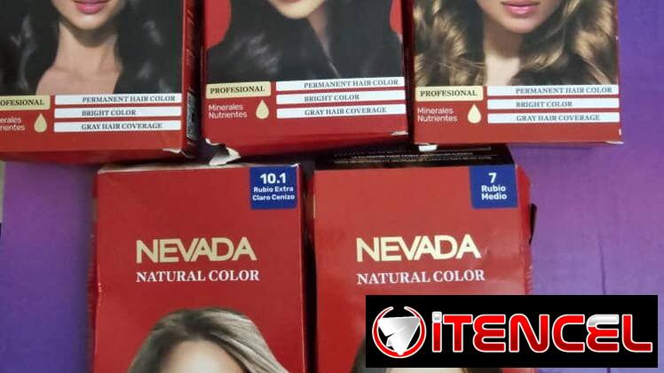 TINTES DE PELO MARCA NEVADA VIENEN CON PEROXIDO,  BROCHA Y GUANTES ( NEGROS, CASTAÑOS, RUBIOS)