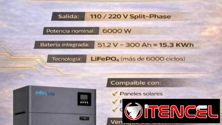 Sistema Solar Todo en Uno INFINISOLAR 6KW ⚡