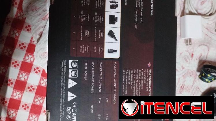 ⚡750W-62A⚡FUENTE CERTIFICADA 80 PLUS ORO – NUEVA A ESTRENAR – ACEPTAMOS USD CUP EURO ZELLE. TL 54833699