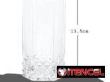 Juego de 6 vasos de cristal