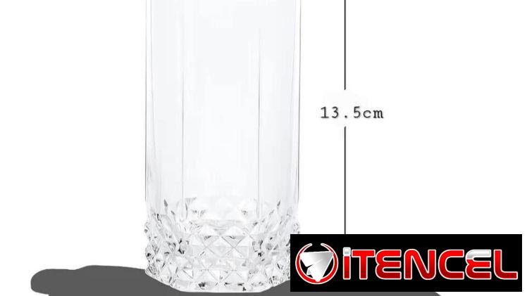 Juego de 6 vasos de cristal