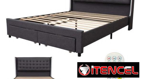 Camas camperas con gavetas y luces led
