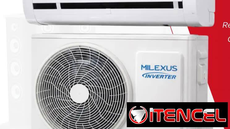 *Split milexus 1 TL inverter  **Refrigerante R32 ecológico  **Capacidad 12 mil BTU /h  **Tubería 3.5 metro, de cobre  **