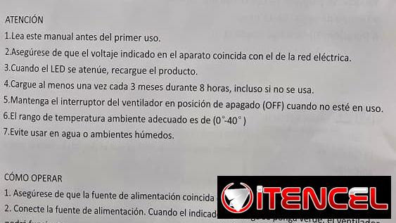 Ventilador Solar Recargable STAVEL LD-8016 – 16”