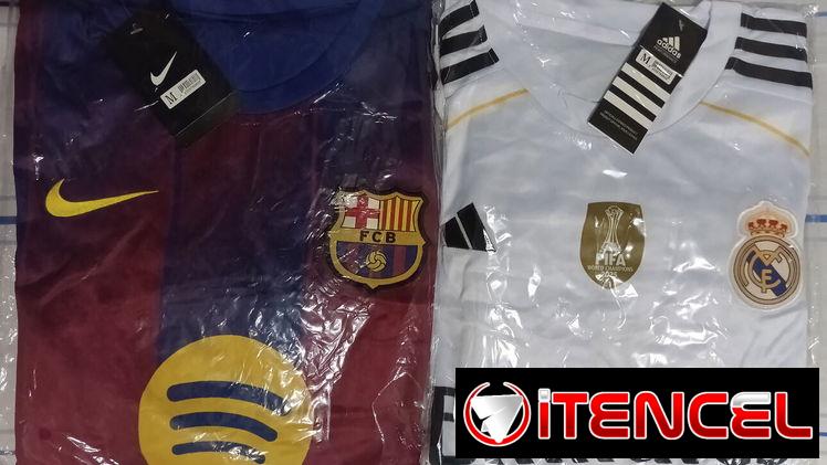 Juegos de camiseta-short de Real Madrid y Barcelona