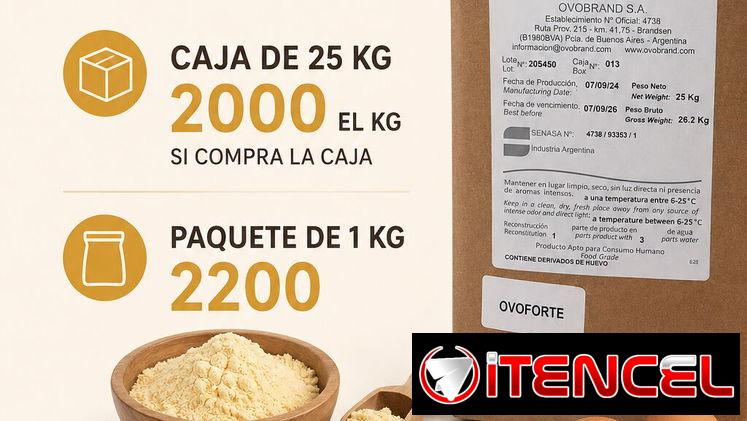 Caja Huevo en polvo