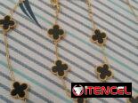 Juegos de acero inoxidable con enchape de oro 24k