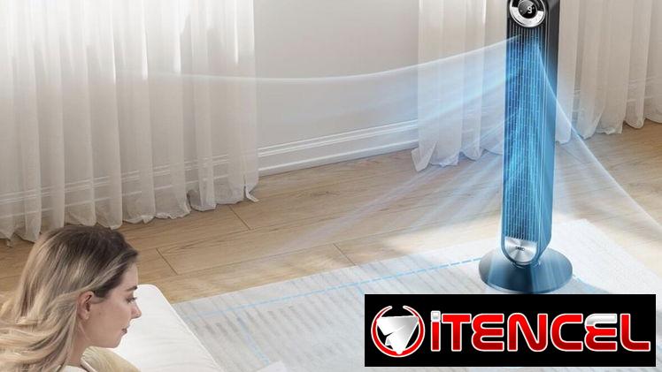 Ventilador de torre moderno con bluethooth